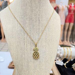 Stainless steel pineapple necklace hypoallergenic